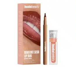 Huda Beauty Makeout Sesh Lip Duo – Peachy Nudes
