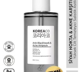 KOREACO Anti-Blackheads & Acne Ampoule – Centella, Niacinamide & Zinc PCA 50ml
