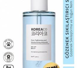 KOREACO Pore Tightening & Moisturizing Ampoule – AHA 10% + BHA 2% 50ml