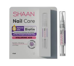 SHAAN Nail Care Serum Pen with Biotin, Keratin & 5 Natural Oils – 4ml